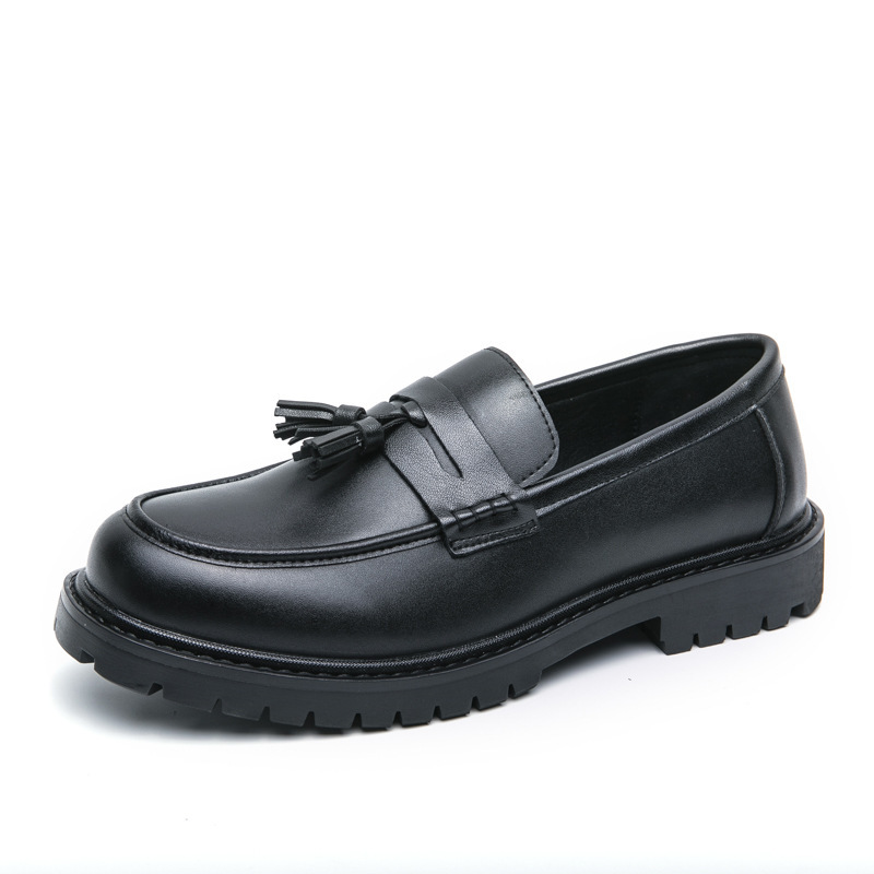 Moda de nuevo tipo de zapatos de cuero de fresa de negocios para hombres, zapatos Lefour de estación europea transfronterizos, zapatos de cuero coreanos de estilo universal.