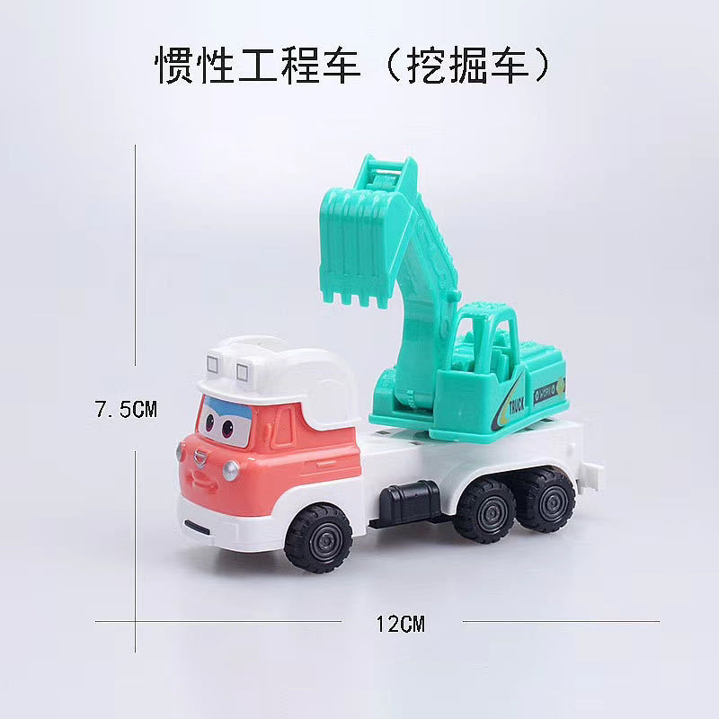 Celebridades de Internet decoración de pasteles de cumpleaños para niños decoración grúa excavadora camión de ingeniería grúa torre postre de cumpleaños accesorios de vasos de papel