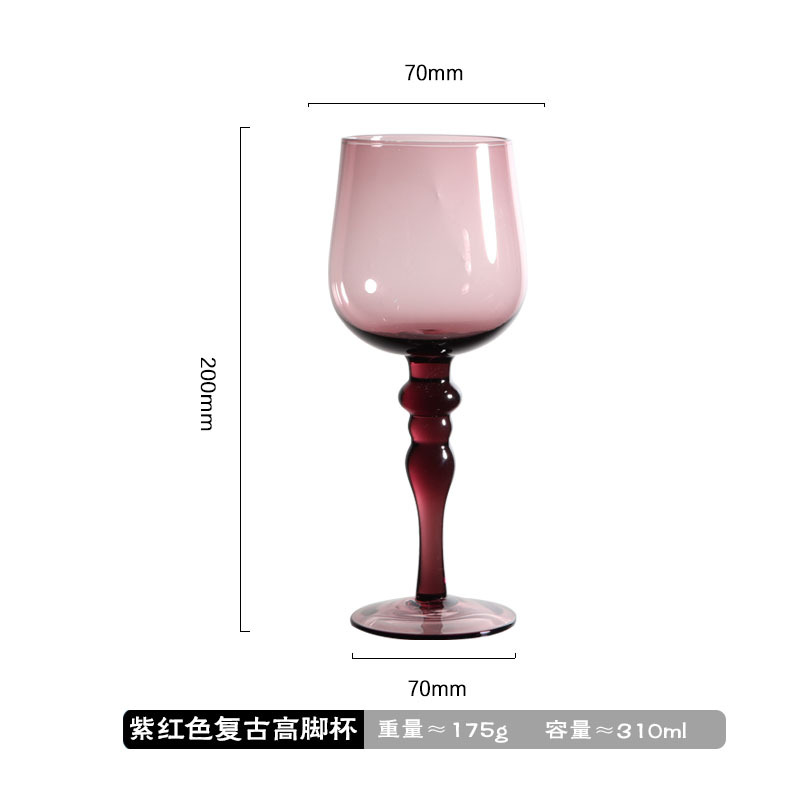 Rojo púrpura verde oscuro MEDIADOS DE-antiguo cristal de cristal vintage hogar restaurante luz naranja vino tinto Luz de lujo de gama alta