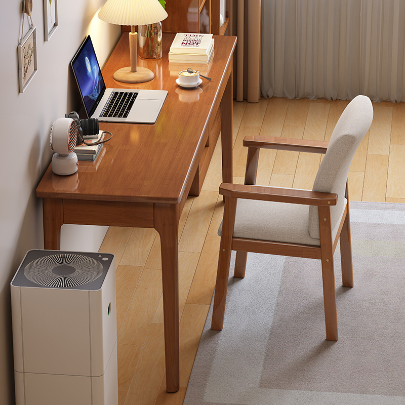 Madera sólida extremadamente estrecha computadora escritorio 40/45cm ancho moderno simple pequeño apartamento dormitorio largo libro Mesa