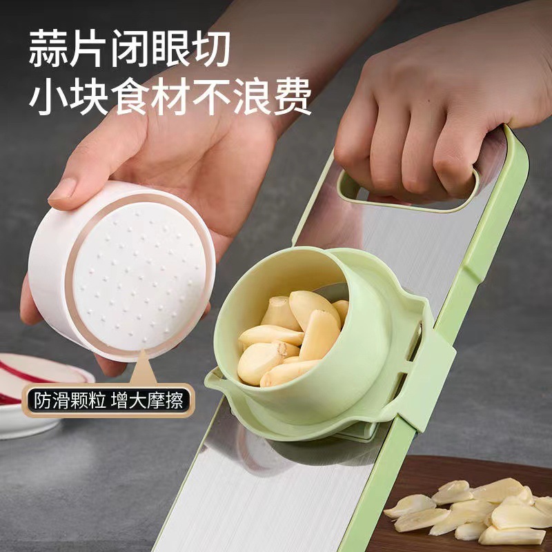 Multi-functional Kitchen Vegetable Slicer, Lemon & Potato Slicer, Household Hand-Protecting Grater, Stainless Steel Vegetable Shredder