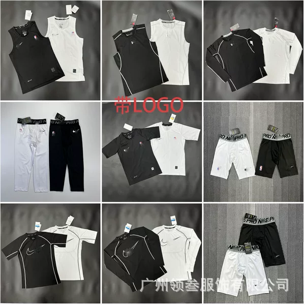Fashionable Brand Tights Running Training Quick-Drying Men's and Women's Slim Breathable Fitness Tops Football Basketball Sports T-Shirts