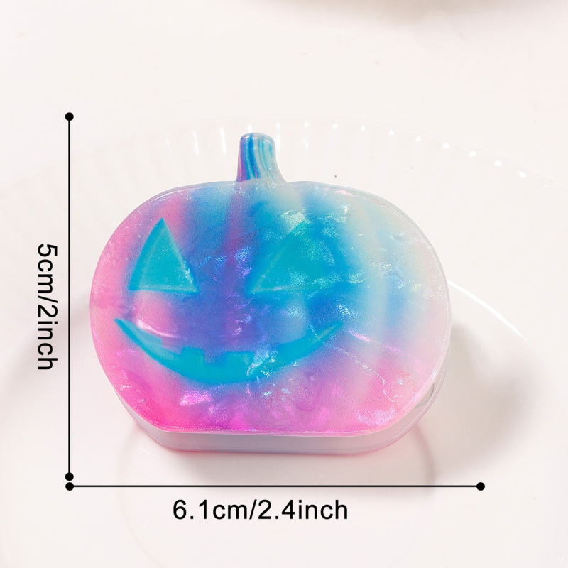 戈蕾思饰品梦幻渐变万圣节幽灵南瓜抓夹软萌可爱发夹女鲨鱼夹发饰|undefined