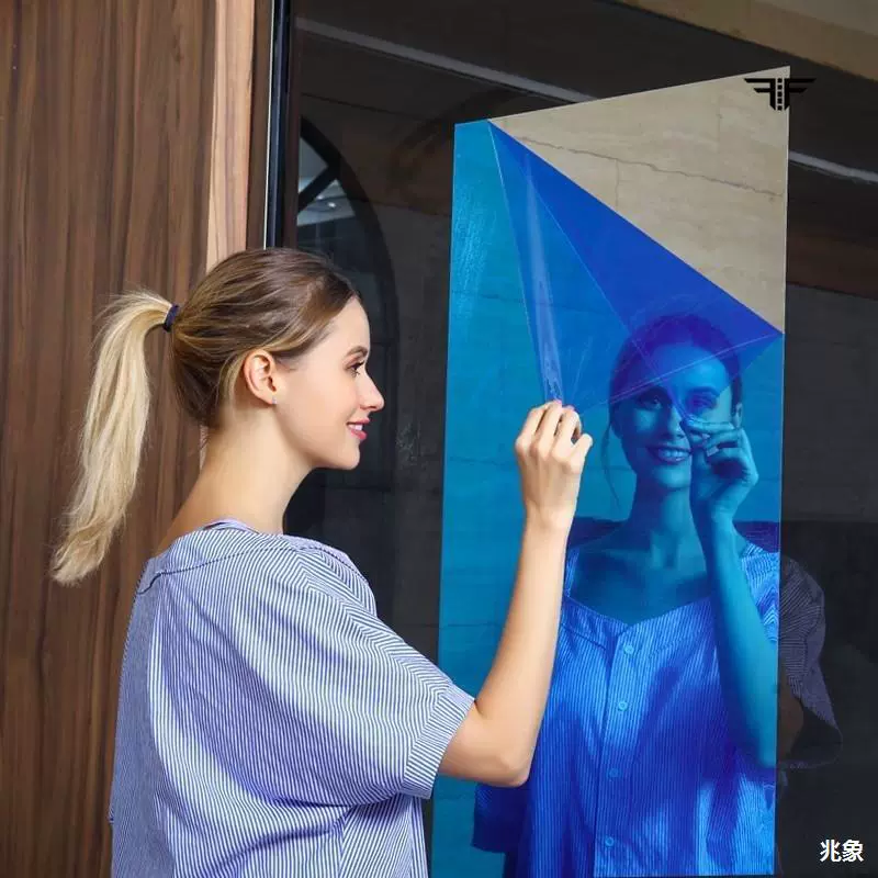 Самоклеящиеся наклейки, наклейка на весь корпус, клейкая светоотражающая зеркальная наклейка на стену, зеркальный эффект