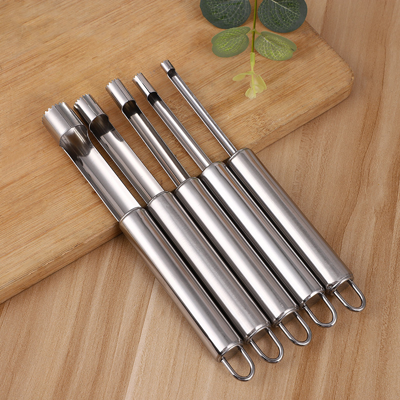 Stainless steel jujube corer, apple hawthorn fruit peeler and corer, household multi-specification core core tool