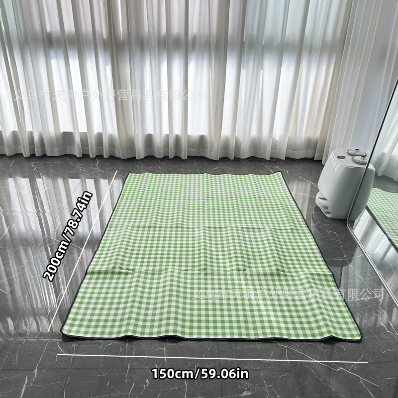 200*150cm 녹색 격자 선물 가방
