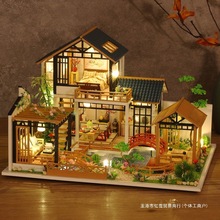 古风diy小屋田园阁楼diy手工小屋木质拼装模型送朋友高级生日礼物