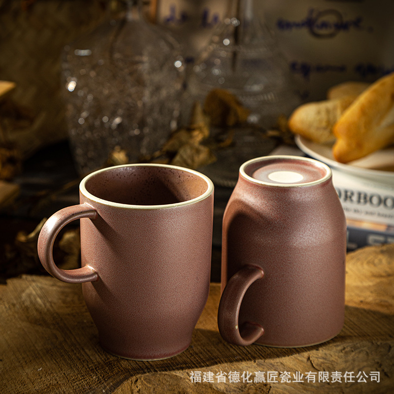 Transfronterizos retro japonés tazas de café de cerámica tazas de cerámica tazas de tazas de oficina diseñador de tazas de café