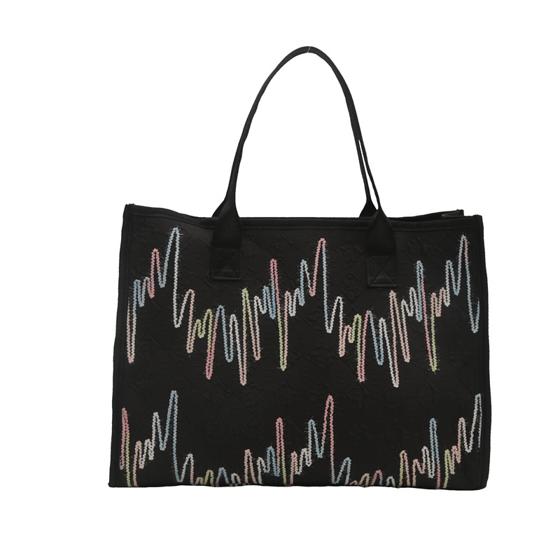 Bolsa de tela de gran capacidad para mujeres 2024 bolsas de compras de mano de dibujos animados japoneses bolsas de viaje bolsas de mamá