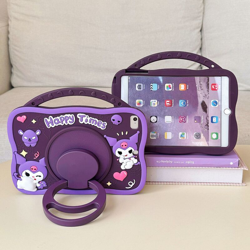 360-Degree Rotating iPad 10Th Generation Tablet Case 10.2inch 9Th Generation Silicone Air5 Anti-Fall Cover Suitable for Apple 11inch