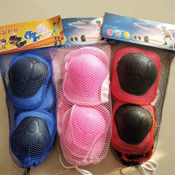 Roller Skating Protector Children's Knee Skating Skating Skate Protector Set Wrist Protector 6-piece Set Large Discount