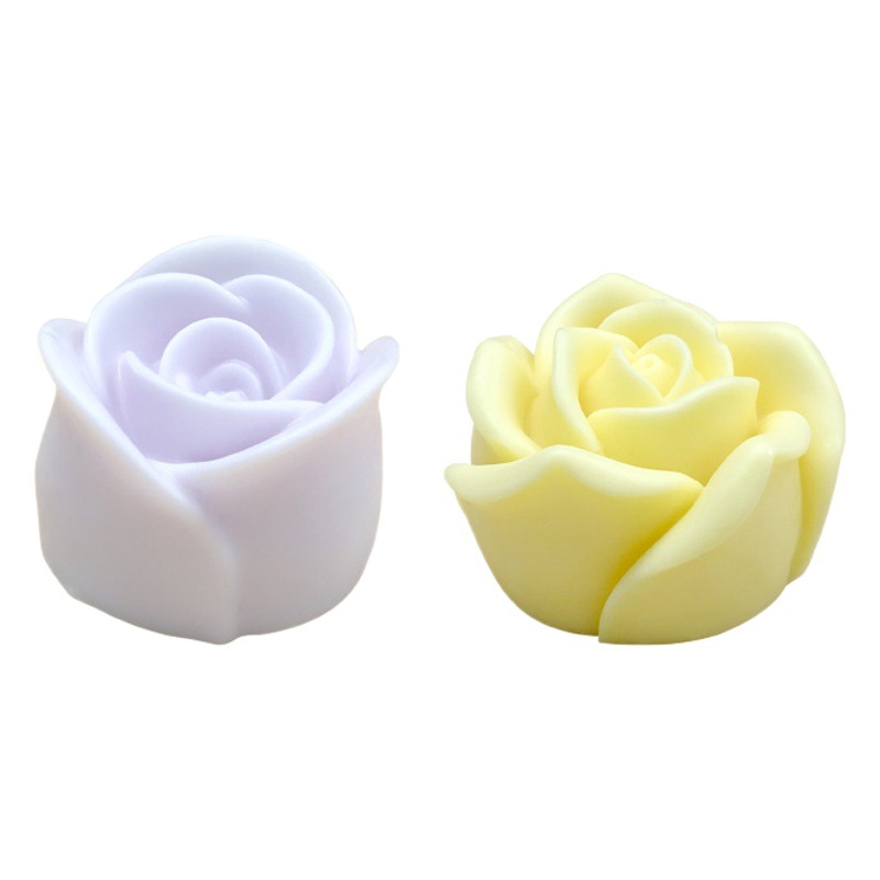 Jiahuimei flor aromaterapia vela molde de silicona DIY pétalo fragancia piedra hecha a mano jabón yeso epoxi herramienta abrasiva