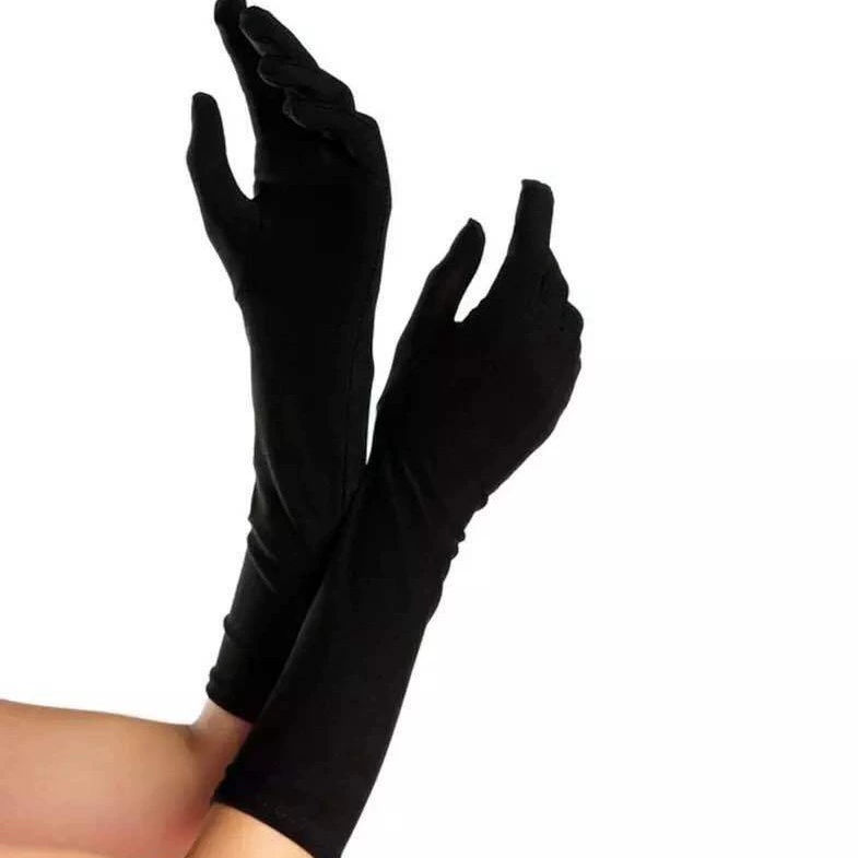 Сатиновые цветные нарядные перчатки для свадьбы, вечерние платья, выступления, производство, оптовые поставки, L38