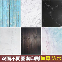 ins double-sided pattern marble wood grain photo photography props background paper food beauty accessories photo props
