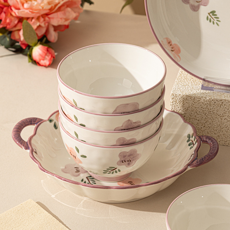 Nueva caja de regalo china, platos de cerámica, platos de regalo de alta cara, platos de cerámica, platos de regalo de boda, set de platos