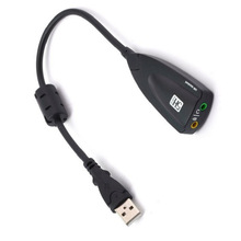 5Hv2立体声卡外置USB声卡7.1声卡台式电脑笔记本免驱声卡工厂批发