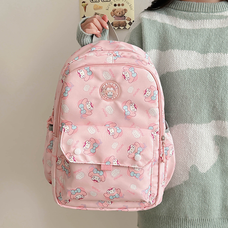 Cross-Border New 2025 Kuromi Summer Sweet Travel Casual Female Elementary School Student Backpack Junior High School Student Backpack