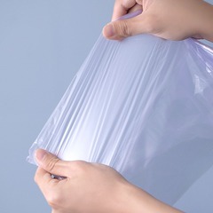 茶花平口垃圾袋家用小號加厚一次性大號廚房黑色塑料袋點斷式批發