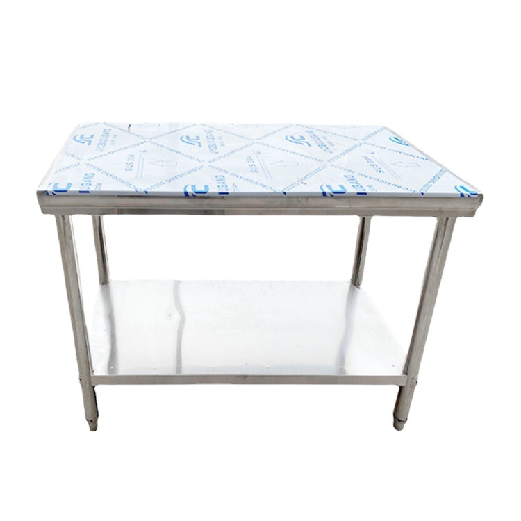 厂家供应双层工作台 不锈钢厨房操作台案板台 车间传送线工作台架