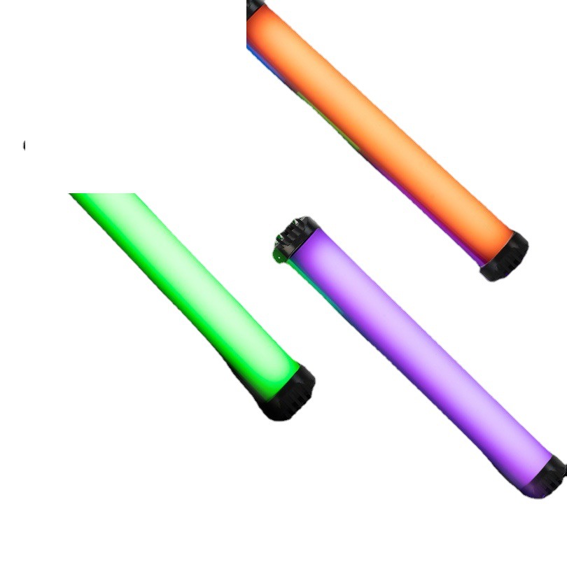 Luz de relleno de luz de fotografía portátil colorido RGB Luz de relleno de mano lámparas de iluminación de palo Live selfie fotografía al aire libre