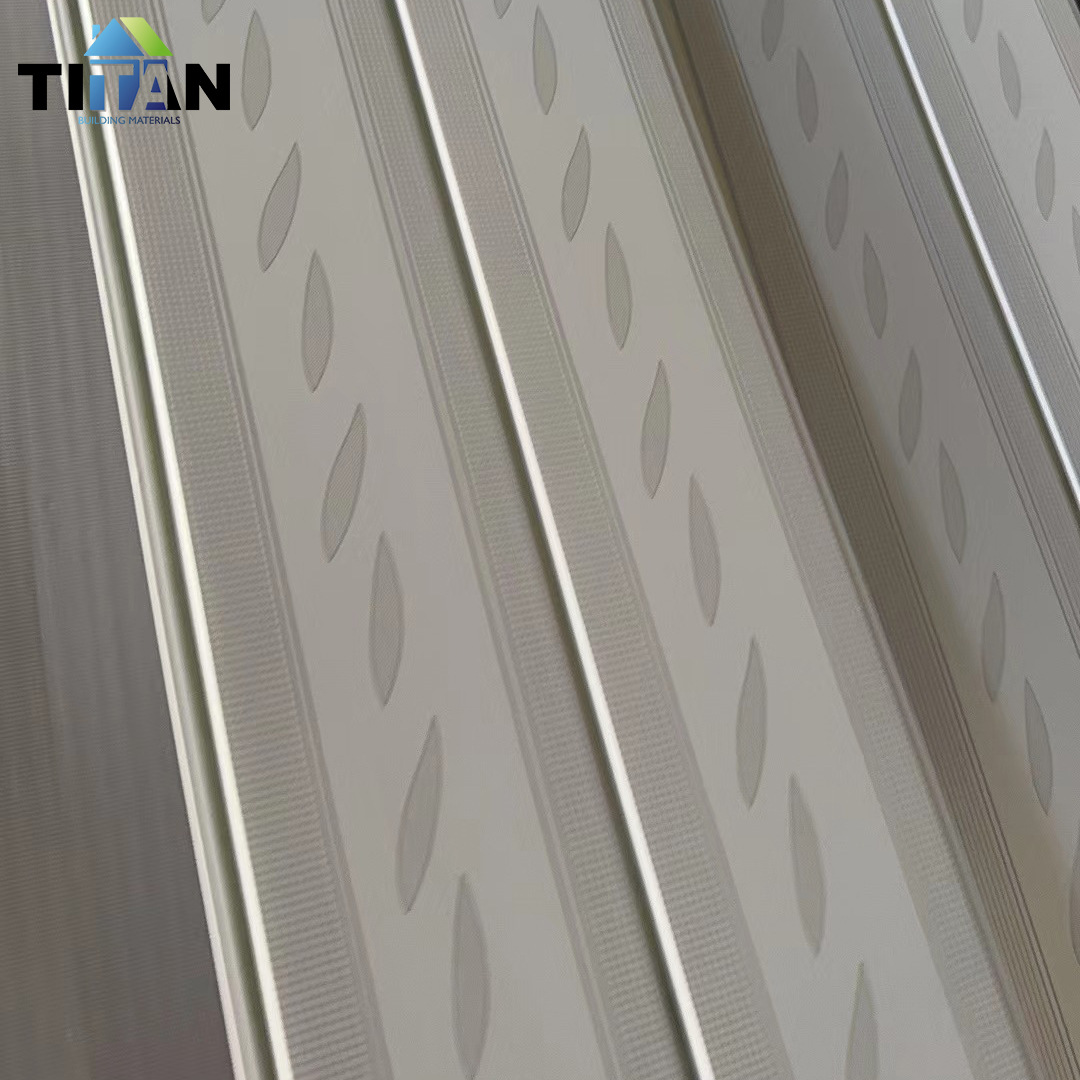 Exportación de comercio exterior Dalles De Plafond Techo de madera Tablero de pared de pvc Techo de refuerzo