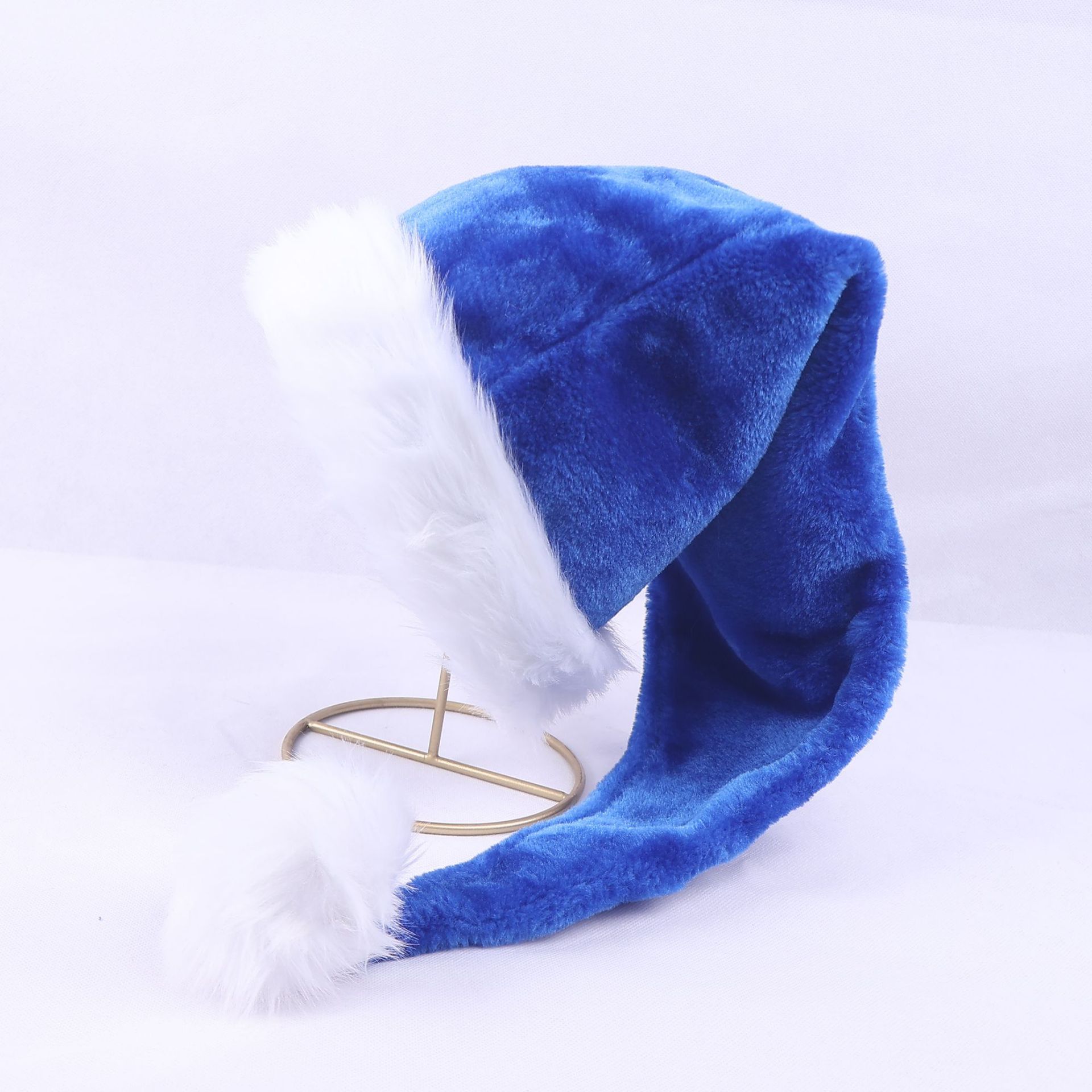 Sombrero navideño de 75cm Sombrero navideño de felpa largo Sombrero navideño de alta gama transfronterizo Decoraciones navideñas