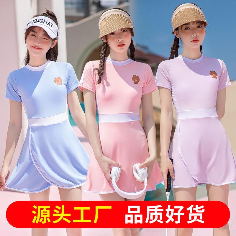 Children's brand cute fresh sports swimwear for leisure
