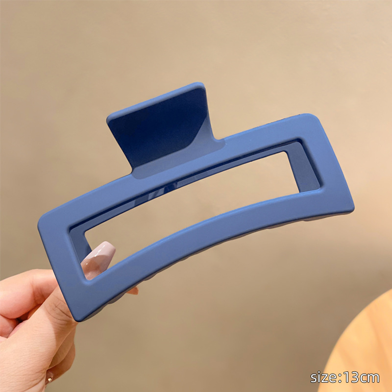 Volumen de pelo de gran tamaño antideslizante gran tiburón clip de pelo cuadrado clip de pelo cabeza de espalda clip de pelo tocado updo clip de pelo femenino