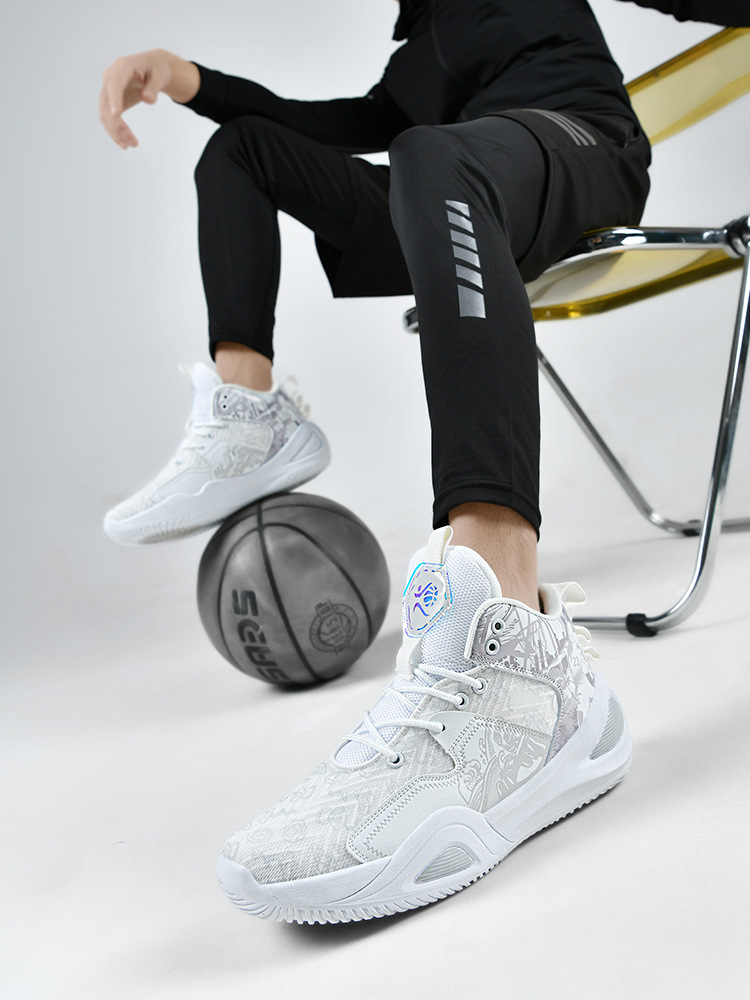 Zapatos de baloncesto de cuero para hombres, zapatos de alta altura impermeables, nuevos zapatos antideslizantes de entrenamiento profesional para estudiantes, moda de zapatos de fútbol