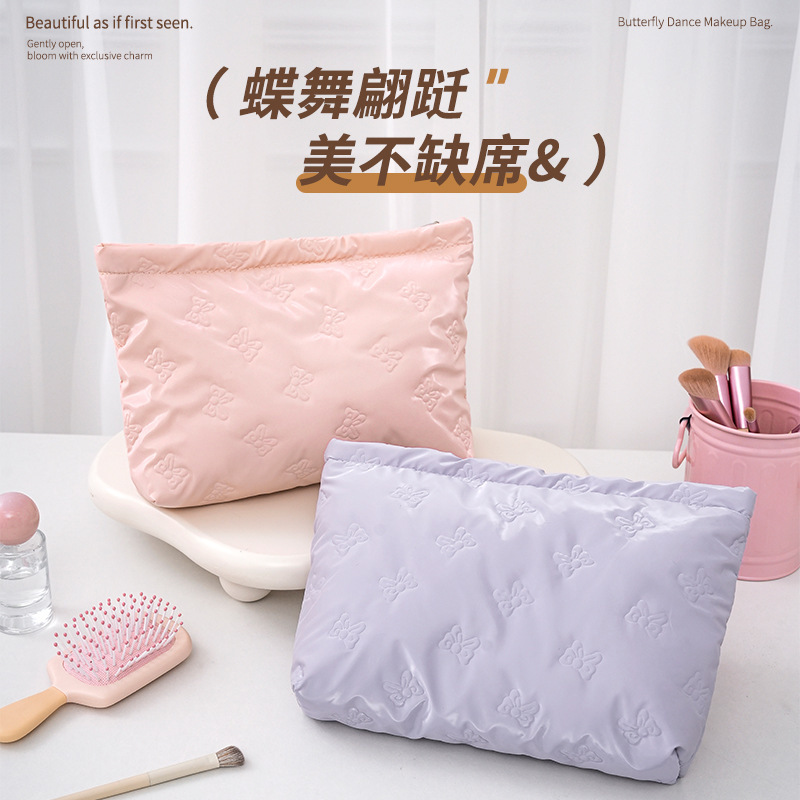 新しいハンドヘルド化粧品バッグ、大容量キャリーバッグ、ポータブル出張口紅トイレタリーバッグ、女性旅行用収納バッグ|undefined