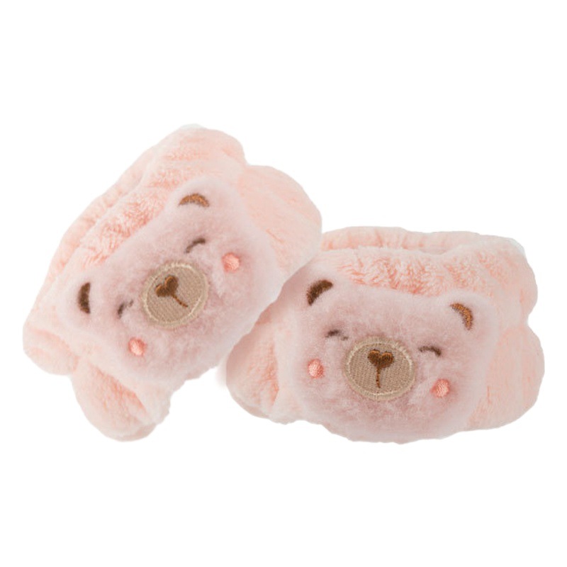 Correa de muñeca de felpa lavado de cara al por mayor muñeca de dibujos animados femenina muñeca impermeable Amazon transfronteriza franela sudor-limpieza correa de muñeca