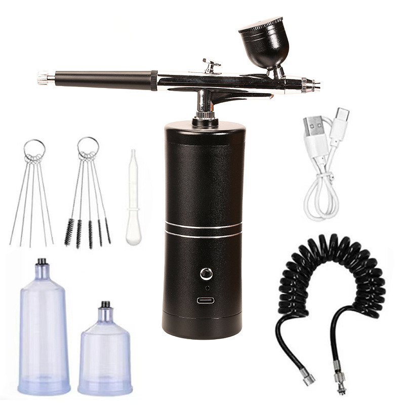 Pulverizador de agua hidratante de nano nivel de alta presión eléctrico de pulverización en frío de mano para el hogar, medidor de inyección de oxígeno de importación de belleza ligera, pistola de pulverización de maquillaje