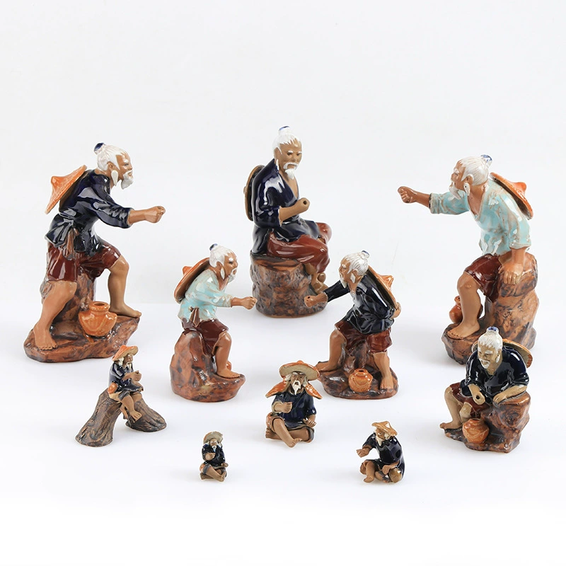 Цзян Тайгун Рыбалка Вэн водопоглощающий камень скала бонсай украшения аксессуары Аквариум Керамическая фигура