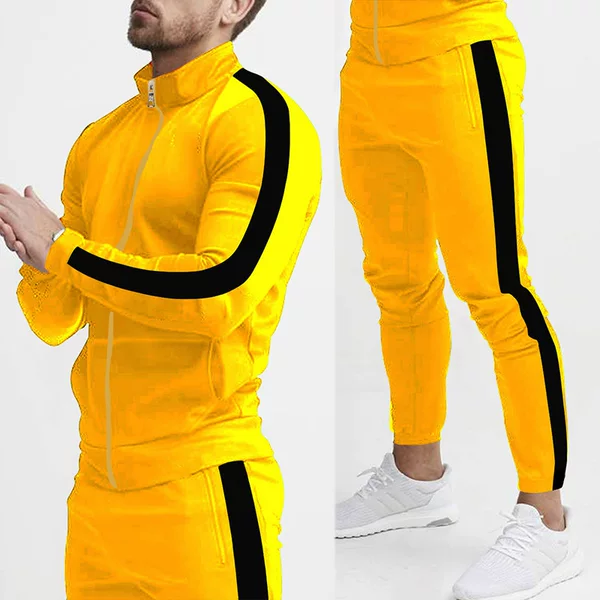 Cross-Border Aliexpress European and American Autumn and Winter New Casual Men's Sports Suit Casual Suit Hooded Trendy Sports Men's Style