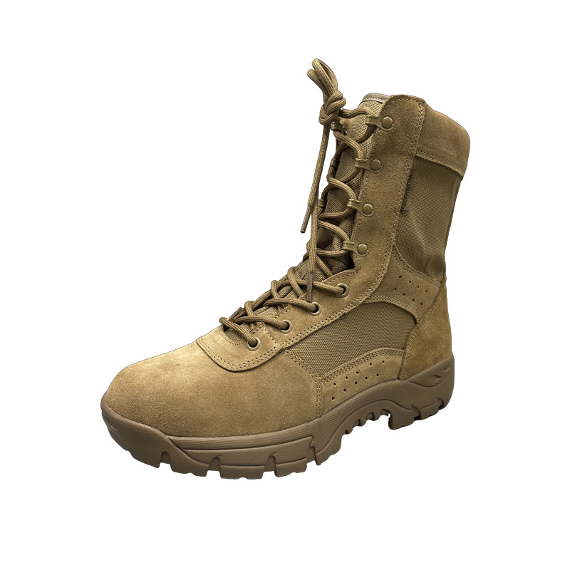 Botas tácticas impermeables antideslizantes para combate transfronterizo 2026, calzado de entrenamiento para exteriores, botas de montaña de desierto para hombre, calzado de caña alta.