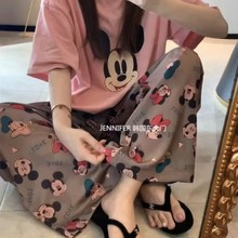 睡衣女短袖长裤夏季卡通可爱2025新款卡通春夏天家居服套装可外穿