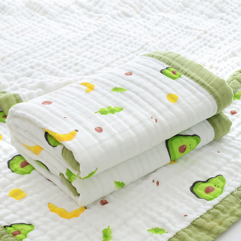 Baby bath towel 110/110 six layer gauze wrapping high density cotton gauze blanket baby bag is in stock wholesale Baby bath towel 110/110 six layer gauze wrapping high density cotton gauze blanket baby bag is in stock wholesale