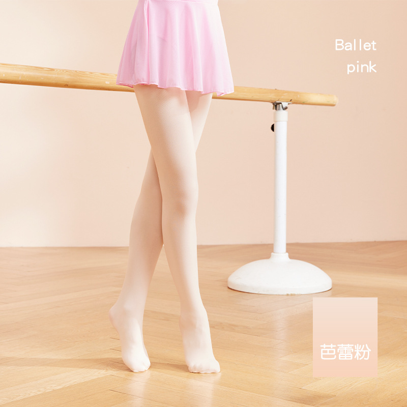 Calcetines de baile, calcetines absorbentes de humedad para niños de jardín de infantes, pantimedias transpirables elásticas altas, pantalones anchos duraderos, calcetines de fondo