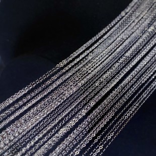 Classic Platinum O-Shaped Necklace Pt900 Women's Versatile Clavicle Chain Universal Adjustment Strong and Not Easy to Break Exquisite Imported