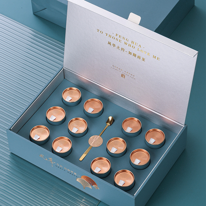 新款小罐茶罐大红袍正山小种云南普洱绿茶红茶铁观音通用礼品包装