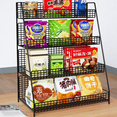 零食置物架桌面桌上放飲料水果多層收納架子超市貨架收銀台展王金