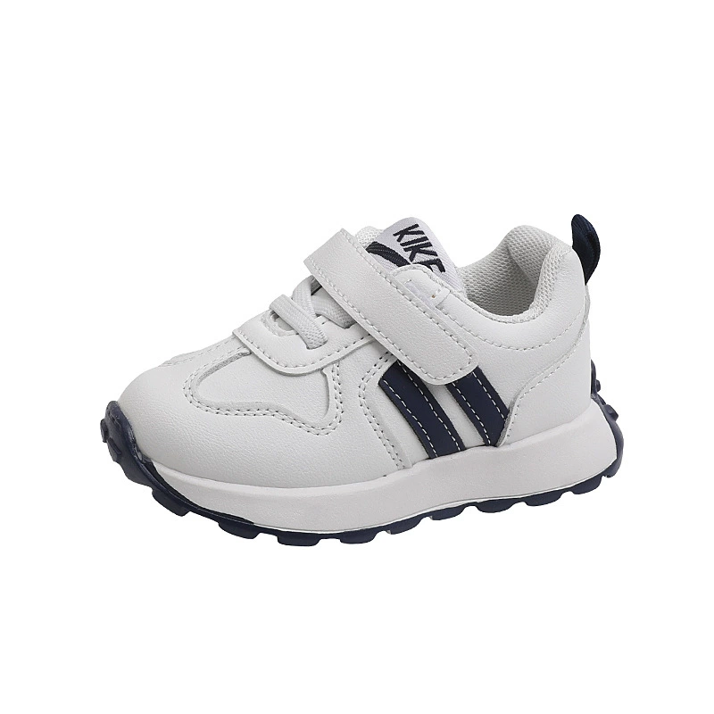 Spring and autumn children's shoes girl vertical strips breathable casual shoes boys fashion sports shoes middle and young children's shoes and shoes student shoes