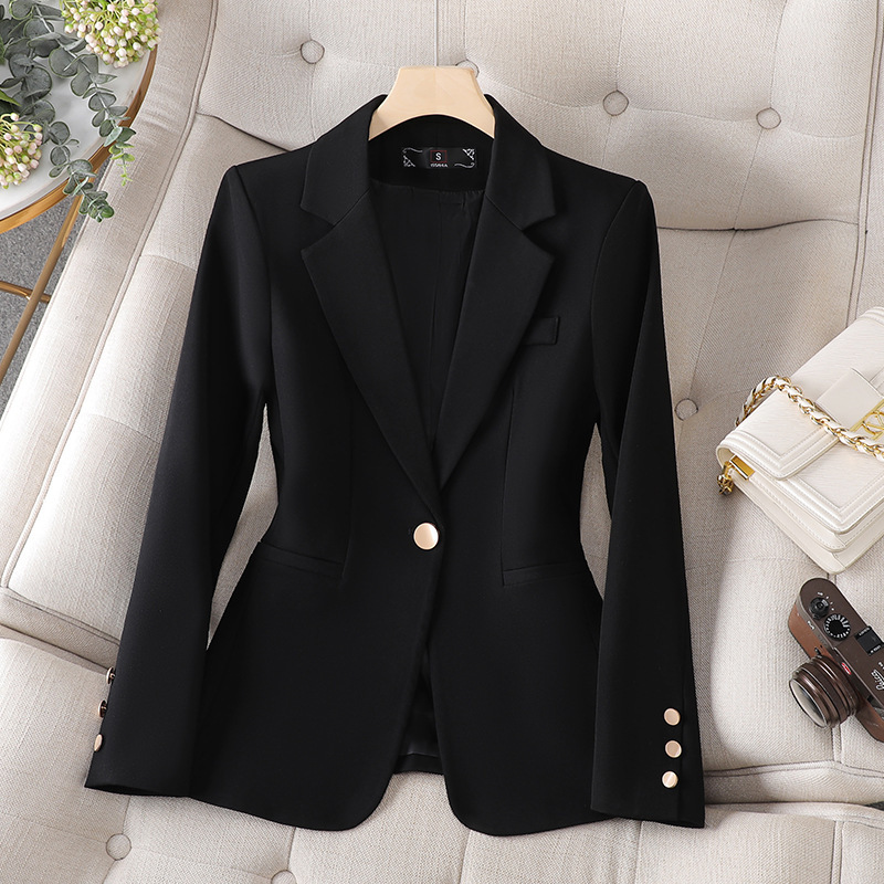 Japanese export single casual women's blazer jacket 2023 new spring, autumn and winter commuting temperament fashion suit top