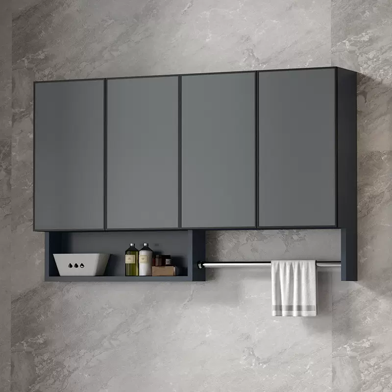 定制太空铝阳台吊柜防水防潮储物柜子挂墙式储物柜组合卫生间吊柜