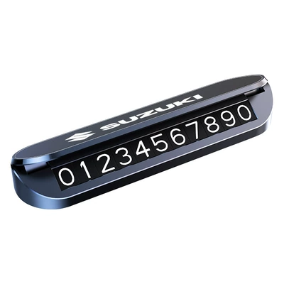 temporary parking phone number plate, Nömrəli dayanma kartı