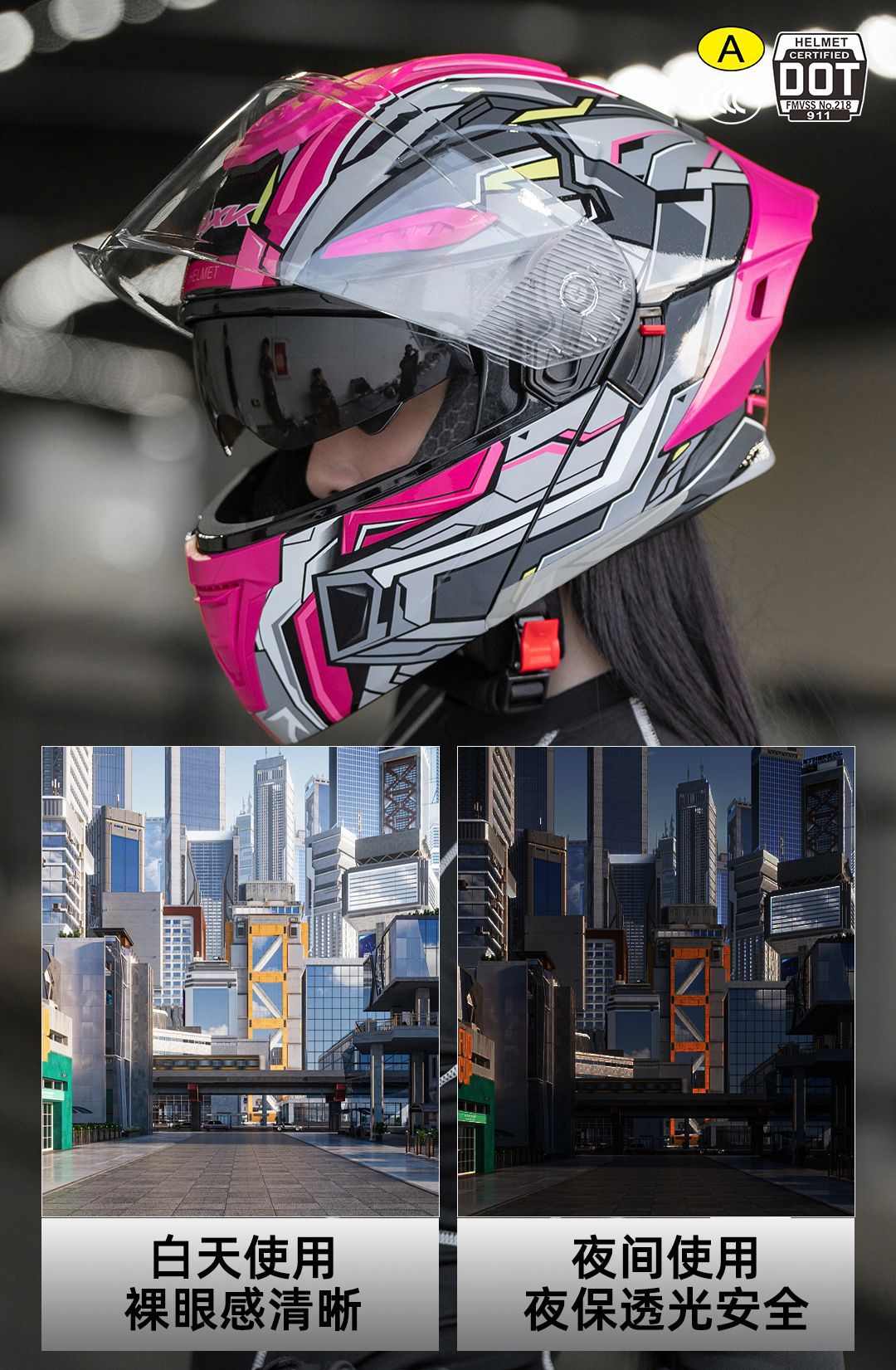 3C/Dot Motorcycle Helmet Men's Motorcycle Warm Winter Electric Vehicle Women's All-Season Universal Mecha Safety Half Helmet