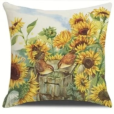 2024 estilo explosivo transfronterizo abeja festival flor linda funda de almohada Amazon lino impreso mesa de sala de estar bandera dormitorio image 18