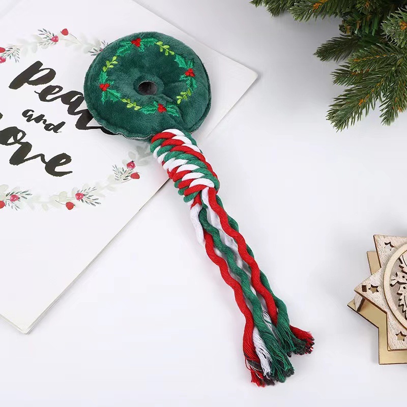Daily, Party Occasion Plush Material Christmas Festival Cute Plush Christmas Cartoon Pet Toys