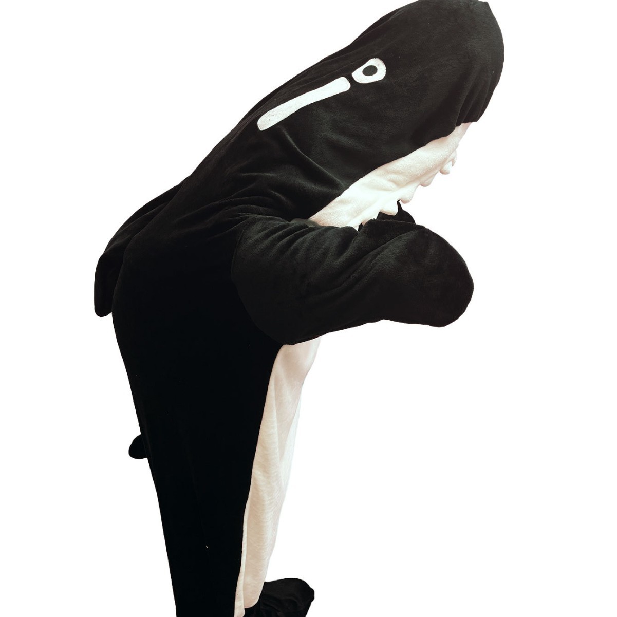 Saco de dormir de tiburón transfronterizo juego etapa pareja divertida ropa de rendimiento pijamas de una pieza de dibujos animados saco de dormir suelto ropa de casa