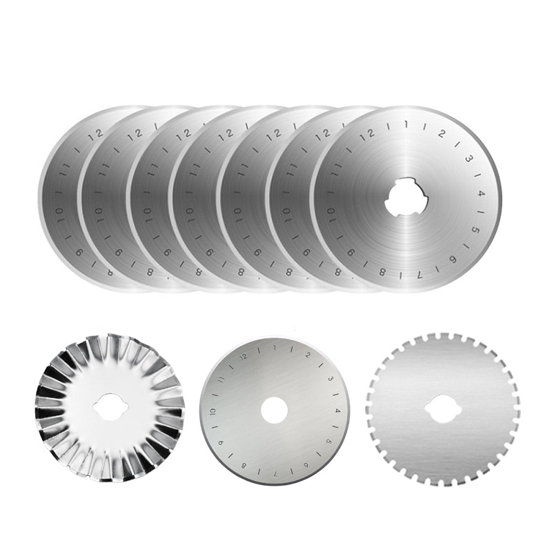 Hoja redonda de 45mm, encimera redonda, encimera de rodillo, corte SKS-7, patchwork, corte giratorio, hoja redonda pequeña